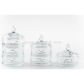 Candy Jar Set Of 3 Third Layer Clear  Candy Jar Manufactory